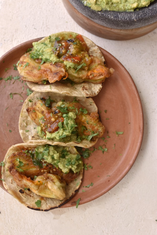 Fried Squash Blossom Tacos Fueled Naturally